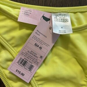Wild Fable Neon Yellow Bikini Bottom